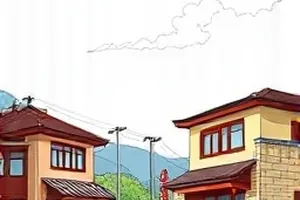 《玻璃温室》雨滴打在玻璃穹顶画面